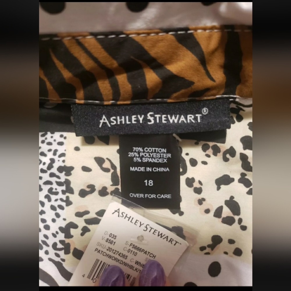 Ashley Stewart Top Size 18 Multicolor - Picture 10 of 11